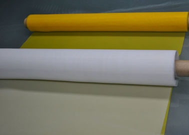 중국 직물 인쇄 120T - 34를 위한 백색/황색 100%년 모노필라멘트 폴리에스테 메시 협력 업체