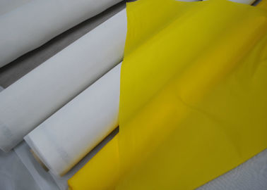 직물 인쇄 120T - 34의 백색/황색 색깔을 위한 100%년 모노필라멘트 폴리에스테 메시
