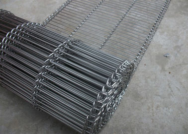Industrial Rod Network Wire Mesh SS Conveyor Belt With Z Side For Light Transfers