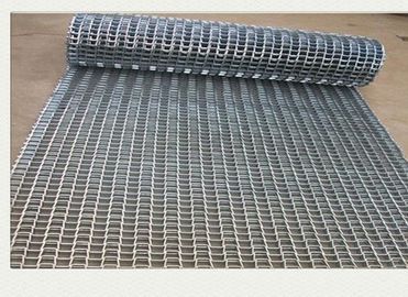 Food Grade Stainless Steel Mesh Conveyor Belt , Honeycomb Flat Strip Belt