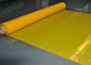 고밀도, 91 미크론을 인쇄하는 노란 폴리에스테 메시 직물 실크 스크린 t-셔츠 협력 업체